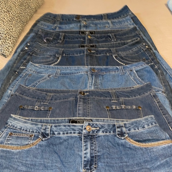 CATO Dresses & Skirts - BUNDLE: 7 CATO DENIM JEAN SKIRTS